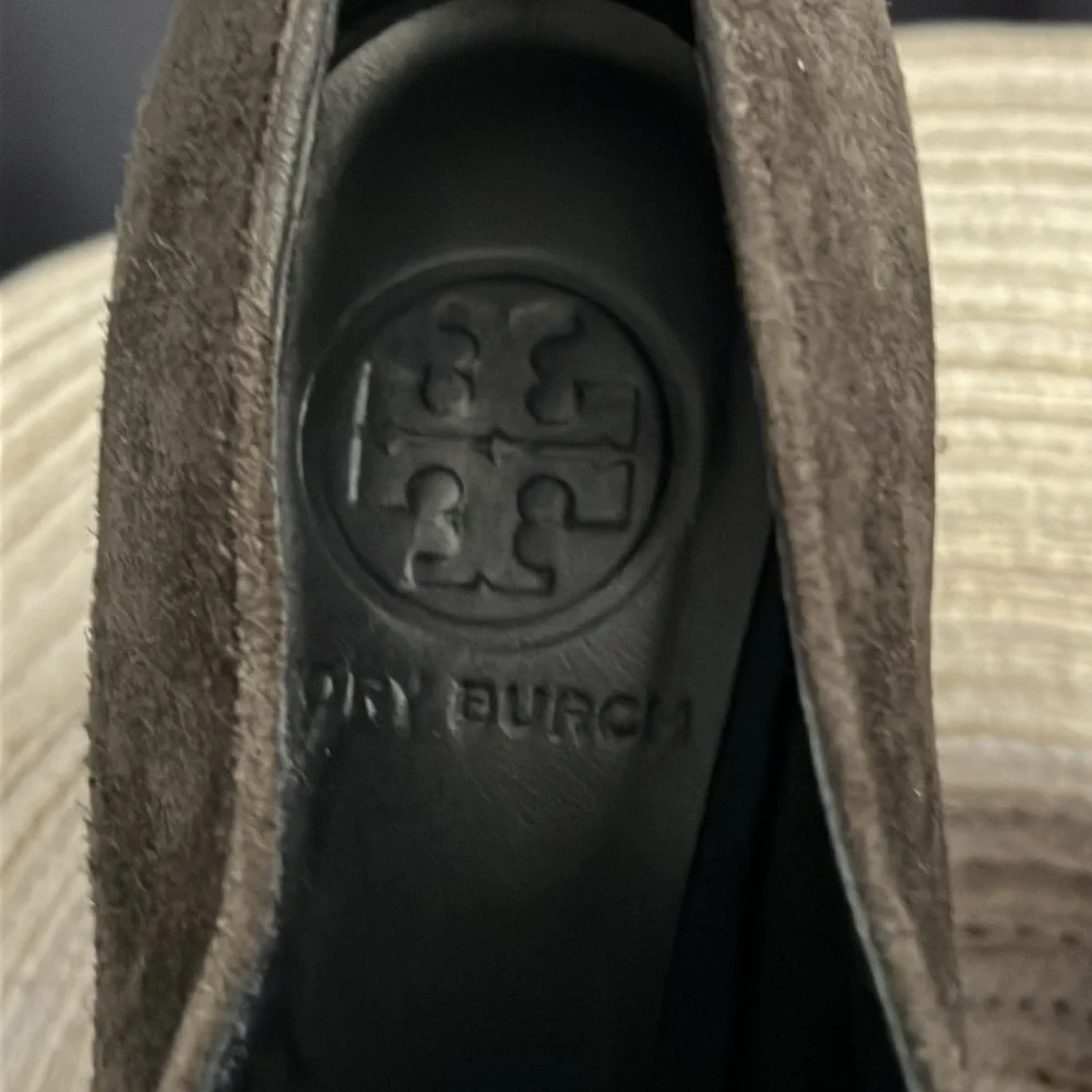 Tory Burch Suede‎ leather colorblock pattern pumps heels sz 6